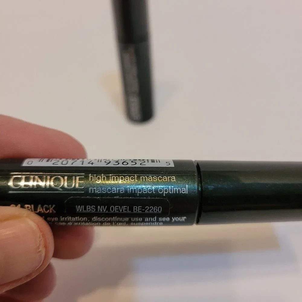 Clinique High Impact Mascara GWP Size‎ .14 Oz. Shade 01 Black, set of 2